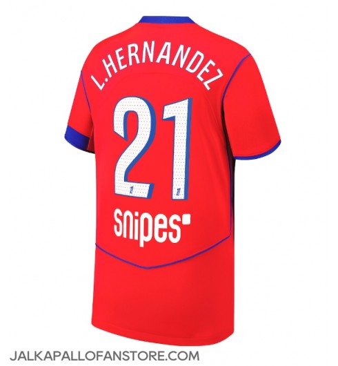 Paris Saint-Germain Lucas Hernandez #21 Kolmaspaita 2025-26 Lyhythihainen Paris Saint-Germain Lucas Hernandez #21 Kolmaspaita 2025-26 Lyhythihainen